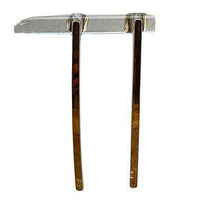 Hand Forged Gold Tone Long Bar Stick Earrings Polish Finish Stud Butterfly Backs - Picture 1 of 4