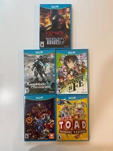 5 New Wii U Games Lot - Devil's Third, Xenoblade, Captain Toad, Tokyo Mirage - Picture 1 of 7