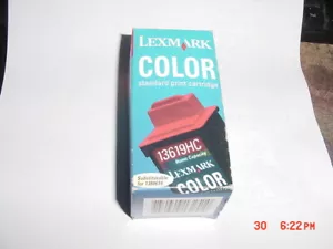 Genuine LEXMARK 13619HC Tri-Color Ink Cartridge Jet Printer 1000 1020 1100 2030 - Picture 1 of 1