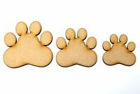 En bois MDF Paw Print formes Cat Paws Dog Paws Embellissements Paws Craft Formes 