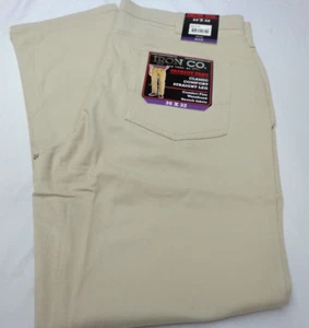 Iron Co. Herren klassische Stretch Komfort Patriot Hose "Dune" Creme Farbe 36 x 32 - Bild 1 von 6