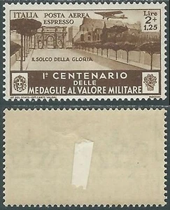 1934 REGNO ESPRESSO AEREO MEDAGLIE 2 LIRE MH * - RB5-8 - Picture 1 of 1