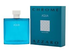 Azzaro Chrome Aqua Men 3.4 oz 100 ml Eau De Toilette Spray Nib Sealed