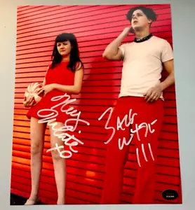 THE WHITE STRIPES: Jack + Meg Signed 8x10" Original Autograph w/Authenticity COA - Picture 1 of 10