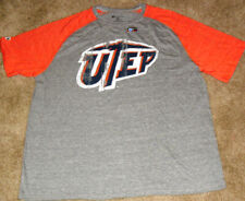 Utep Miners Universtiy Womens Adult T-Shirt sz. XL New Ncaa Grey Orange