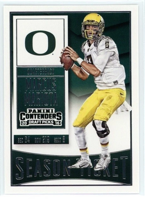 Selecciones del draft Marcus Mariota 2016 Panini Contenders #68 Oregon Ducks Foto 1 de 1