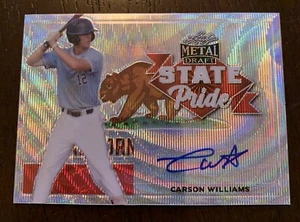 2021 Leaf Metal Draft Carson Williams State Pride Prospect Auto Menge - Bild 1 von 2