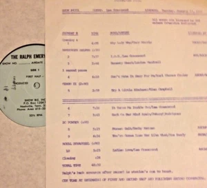 RADIO SHOW: RALPH EMERY SHOW 1/17/84 LEE GREENWOOD LIVE IN STUDIO ONE HOUR - Picture 1 of 1
