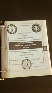 COMPLETE SET Reserve Component Instructor Training Course Student Manual - Picture 1 of 7