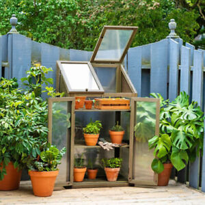 Neo Mini Wooden Greenhouse Garden Flower Vegetable Growhouse - Refurbished