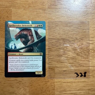 🔥🌳 Spellbreaker Behemoth Borderless Altered Art - Hand Painted ARB See Pix 328 - Image 1 of 4