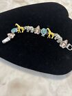 Silver-tone Bracelet Animals Save Our Planet Linked Chain 7 In