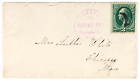Fiskdale, Ma. Worcester, Co. 1881 Magenta County Cancel, 3C #184 On Cover To Chi