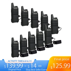 Walkie Talkies Long Range Two Way Radio Retevis RT22 VOX For School/Store 10Pack - Zdjęcie 1 z 13