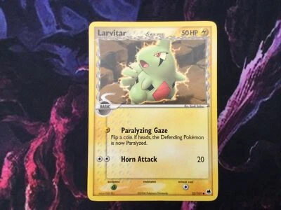 Pokemon Card Larvitar EX Dragon Froniters Common 52/101 Excellent - Image 1 of 4