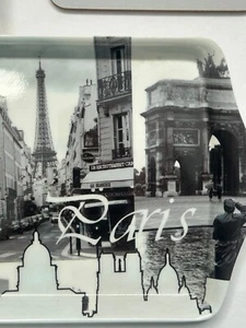 Kent Pottery Paris Mug Coffee Cup Eiffel Tower Coaster and Tray 3 Pieces - Picture 1 of 17