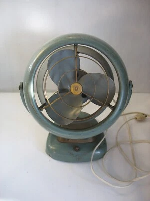 De colección Vornado 16C21 Verde/Azulado 3 Hojas 1 Velocidad Probado y Funcionando Hoja 6" Foto 1 de 4