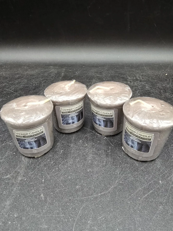 4 NUEVOS Y SELLADOS Yankee Candle Acogedor Hogar Inspiración Muestreador Votivo 1.75 OZ  Foto 1 de 3