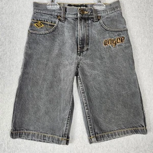 Enyce Youth Shorts Size 5 Embroidered Dark Grey Jhorts EUC 23" Waist - Picture 1 of 17
