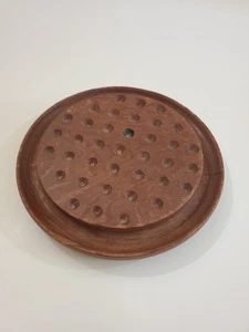 Holz Marmor Solitär Rund Spiel Filzboden - Bild 1 von 6