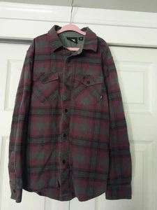 Vans Boy's Button Up Flannel Shirt with Pockets Size M - Picture 1 of 5