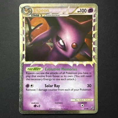 2010 Pokémon Espeon (Prime) 81/90 Undaunted Holo Ultra Rare NM - Image 1 of 4