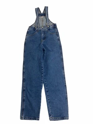 Mono de mezclilla azul 100 % algodón rojo rejilla Guess de colección años 90 menos niñas 14 EE. UU. Foto 1 de 4