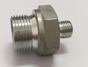 『CANDO』G1/4"x19 BSPP MALE 60°G3/4"x14 BSPP MALE 60° Adapter 1B-04-12HS - Picture 1 of 2