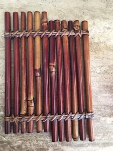 Vintage Tiki Retro Mid Century Bamboo Trivet  - Picture 1 of 4