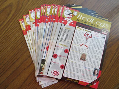 2000 Cincinnati Reds 'Redlegs Monthly' Magazine, 11 Months Feruary-Decamber - Image 1 of 4