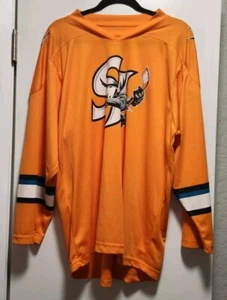 San Jose Sharks Barracuda Hockey Trikot Orange NHL AHL XL SGA - Bild 1 von 11