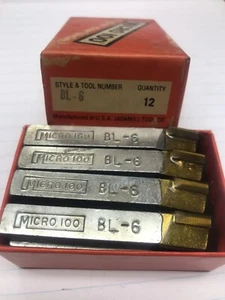 2 pcs. BL-6 MICRO100 BRAZED TOOL BITS (loc stk) - Picture 1 of 1