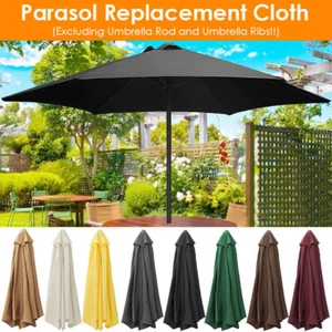 2/2.7/3m Replacement Outdoor Parasol Canopy Cover Umbrella Sunshade Garden Tent - Picture 1 of 34