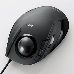 New Elecom Track Ball Mouse 8 Button Tilt Function M-DT1URBK From Japan