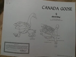 Gene Gray Limited Edition Hand Signed Print “Canada Goose” Artist Proof 18/100 - Picture 1 of 5