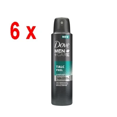 34,39€/L - DOVE Men + Care Deospray - Talc Feel - 6er Pack (6 x 150ml)