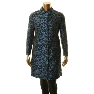 ANNE KLEIN NEW Women's Windy Petals Jacquard Peter Pan Collar Jacket Top TEDO - Picture 1 of 2