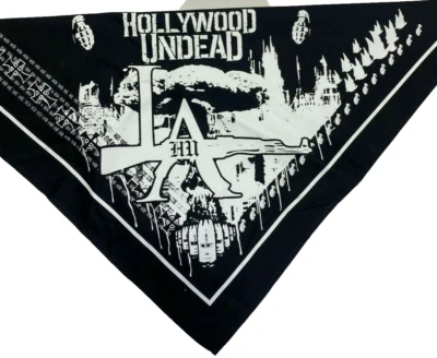 Hollywood Undead LA HU Bandana Paisley Face Mask Head Wrap Scarf Mouth Cover - Image 1 of 4