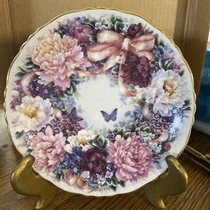 Circle Of Love Floral Greetings Lena Liu 1994 Teller Bradford Exchange - Bild 1 von 6