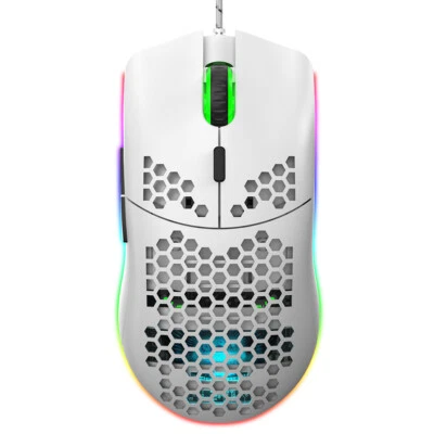 HXSJ J900 Lightweight Gaming  RGB Backlit Honeycomb   For PC X8U2 - Image 1 of 4