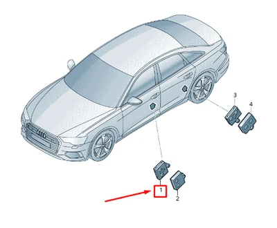 AUDI E-TRON GEN Front Left Door Control Unit RHD 4M0959592J NEW GENUINE - Image 1 of 2