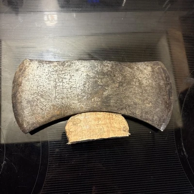 PLOMADA 2 Lb HACHA CRUCERO DOBLE BROCA RARA HACHA ÁRBOL DE NAVIDAD 2 Lados De Colección Foto 1 de 4