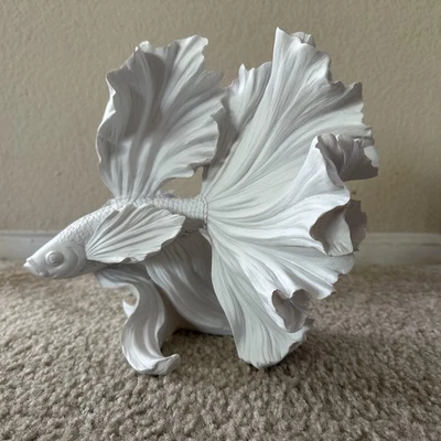 Stunning Beta fish sculpture figure coastal decor display Medium NEW - Image 1 of 4