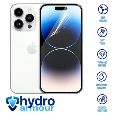 Clear HD Hydrogel Screen Protector Anti-Scratch Apple iPhone 17 16 15 14 13 12 1 - Image 1 of 4