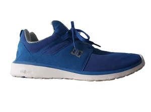 DC Heathrow Trainers Men UK Size 9.5 Skateboard USA Blue Lace Up Ortholite - Picture 1 of 11