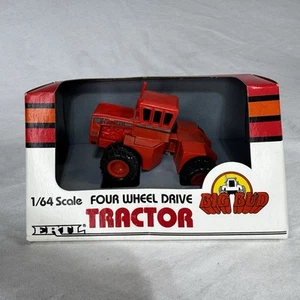 Vintage 80’s 1987 New Ertl Big Bud 525/84 Loader Orange 4WD Farm Tractor 1/64 NOS - Bild 1 von 7