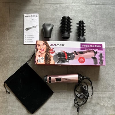 VITALmaxx Stylingbürste elektrisch Haarstyler Lockenstab Warm-,Kaltluft Bürste - Bild 1 von 4