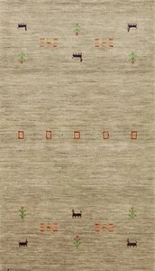Little Animals Design Tribal Gabbeh Handmade Wool Foyer Rug Accent Carpet 2x4 - Picture 1 of 11