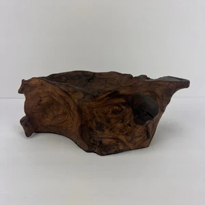 Vtg Burl Wood Bowl Art Object 12in z3q - Picture 1 of 23