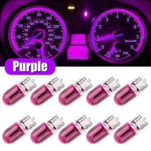 10pcs T10 168 Purple Halogen Car Globe Xenon Side Lights Headlight Bulb Lamp - Picture 1 of 8